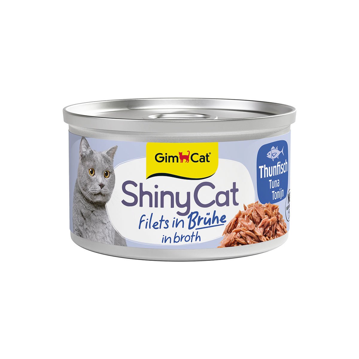 GimCat ShinyCat filé z tuňáka, 6 x 70 g