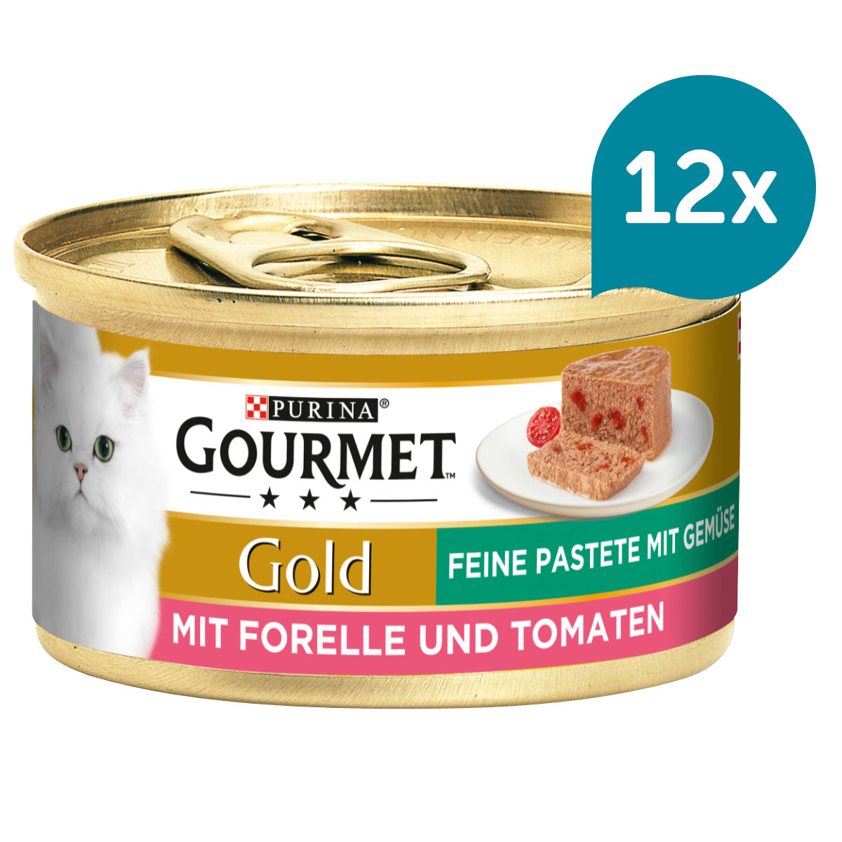 Gourmet Gold Jemná paštika pstruh s rajčaty