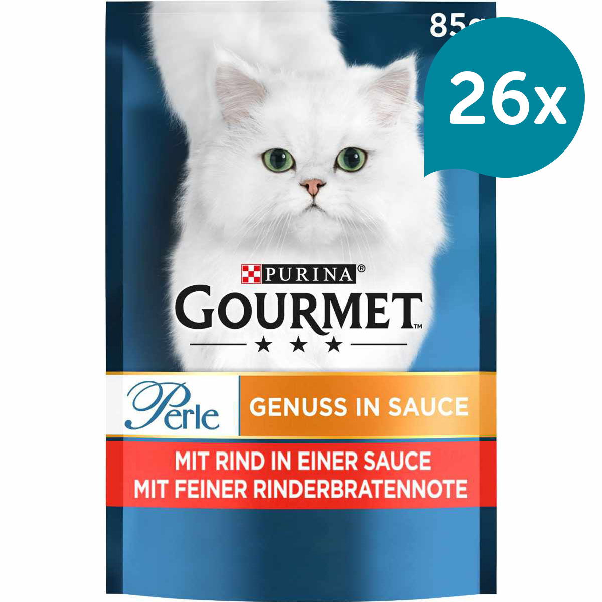 Gourmet Perle Genuss v omáčce s hovězím