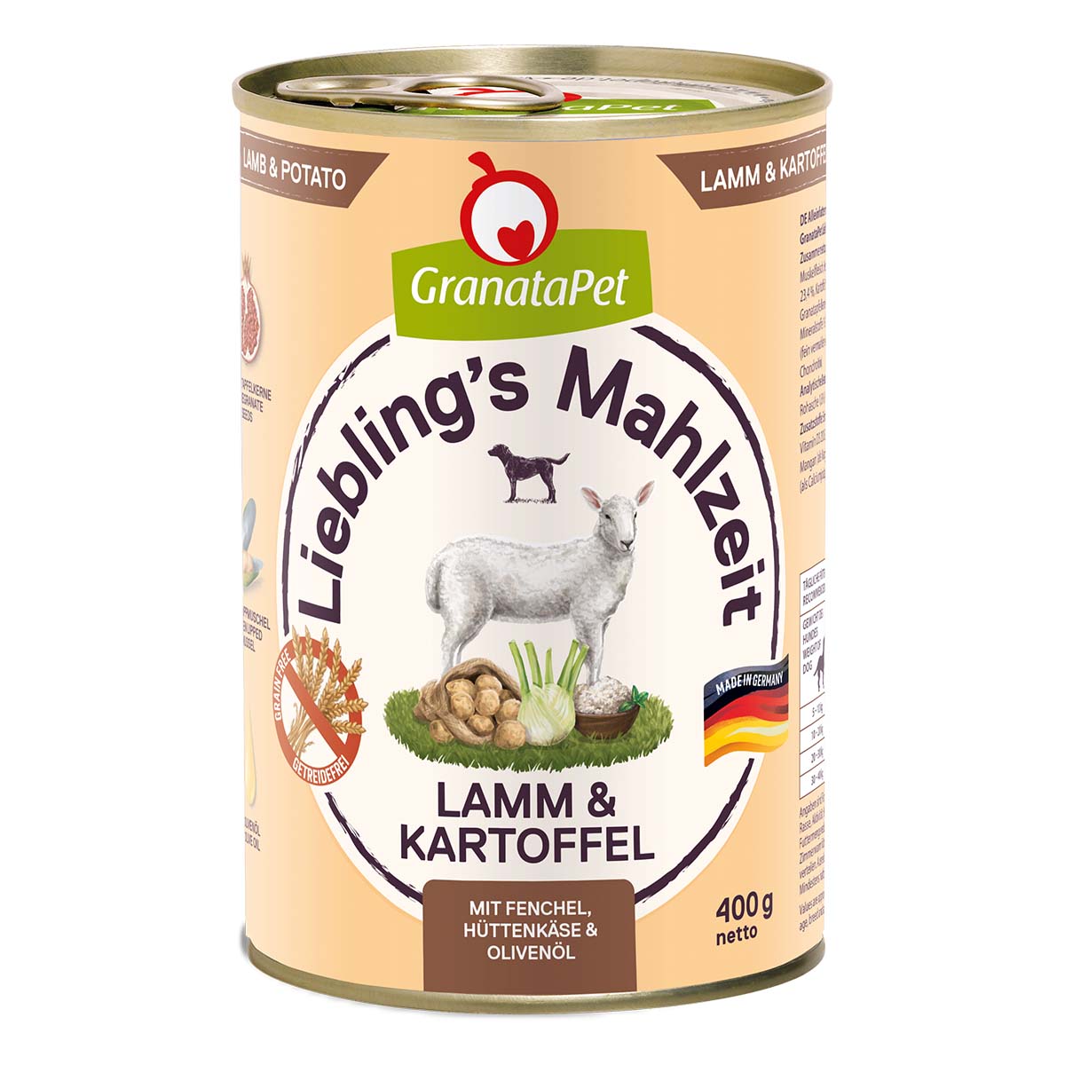 GranataPet Liebling’s Mahlzeit jehněčí a&nbsp;brambory, 400&nbsp;g