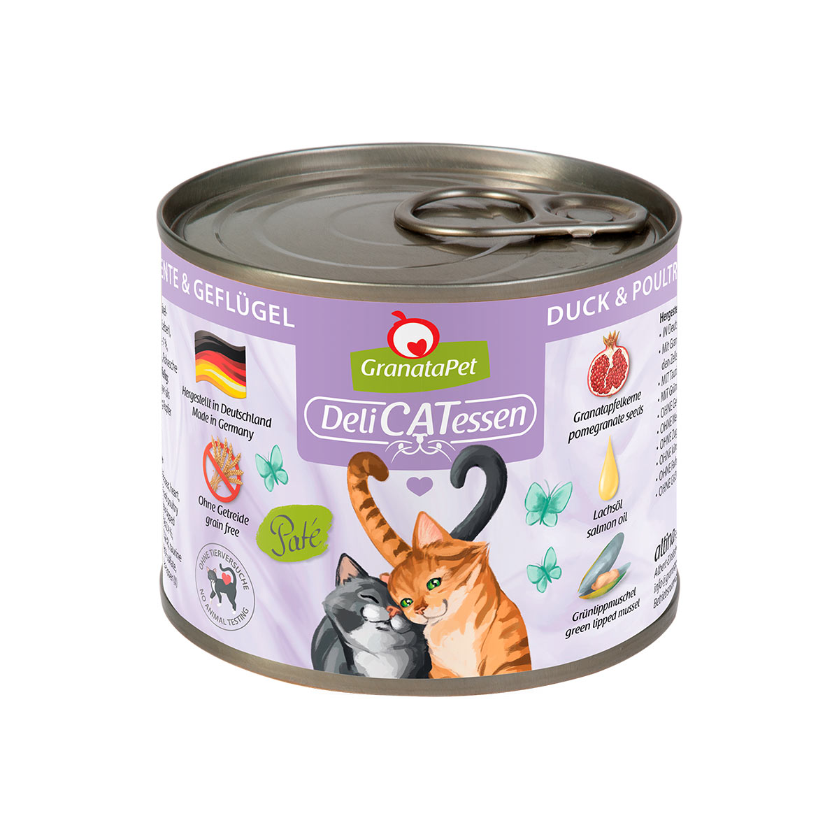 GranataPet pro kočky – Delicatessen konzerva kachna a drůbež