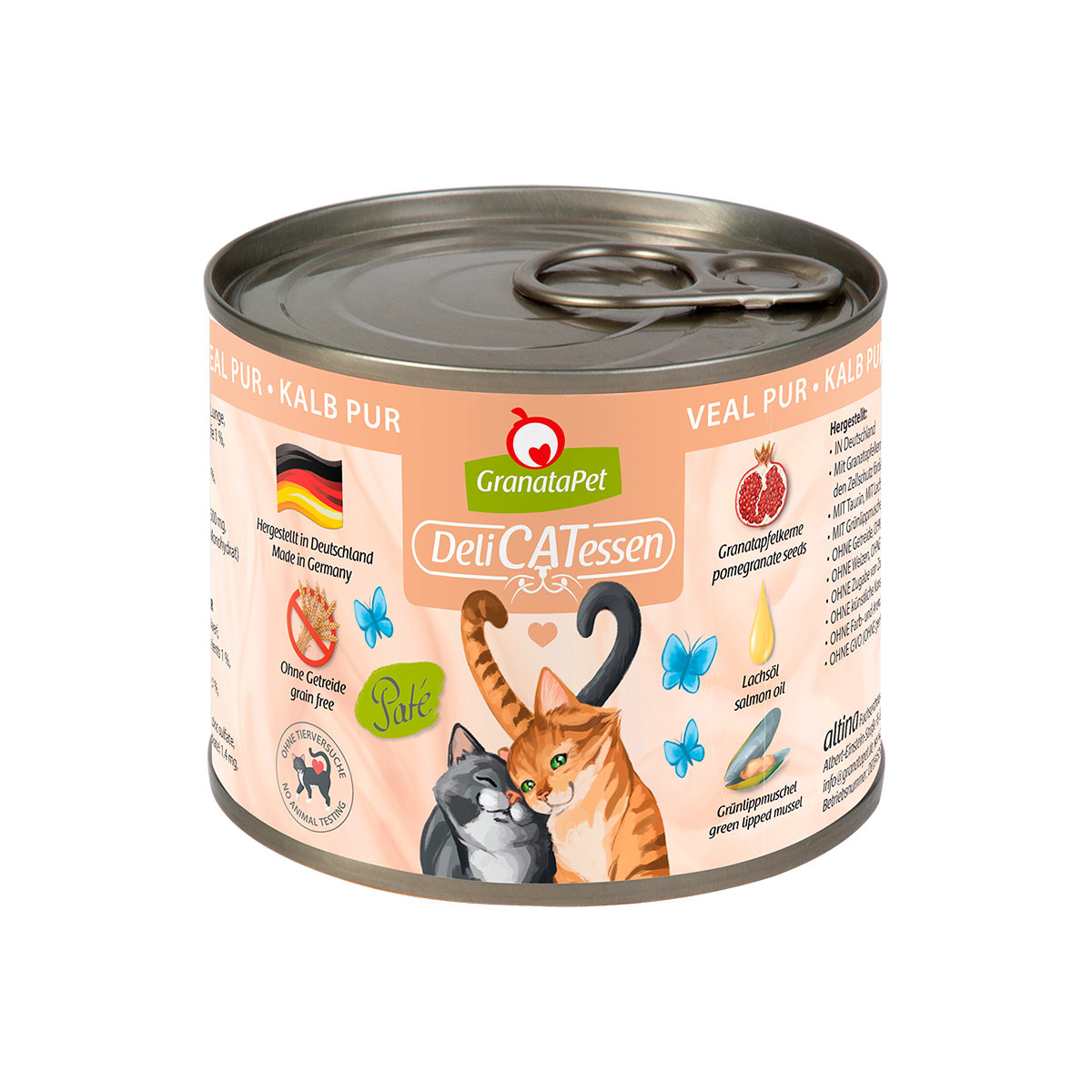 GranataPet pro kočky – DeliCATessen konzerva čisté telecí maso