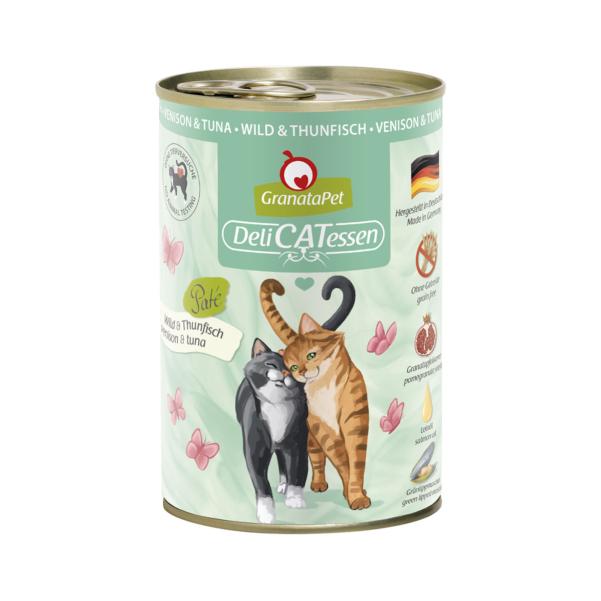 GranataPet pro kočky – Delicatessen zvěřina a tuňák v konzervě