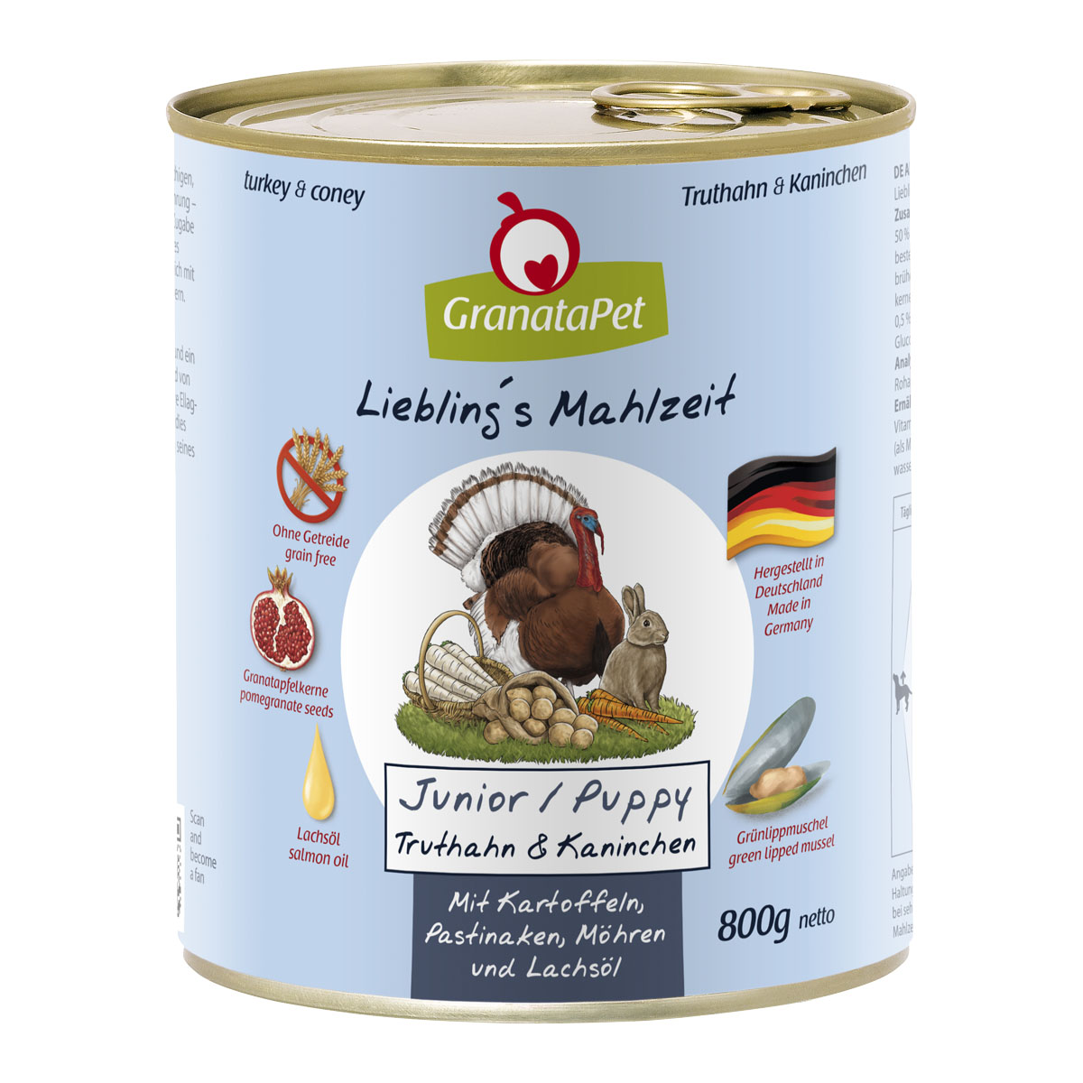 GranataPet Liebling's Mahlzeit Junior s krocaním masem a králíkem