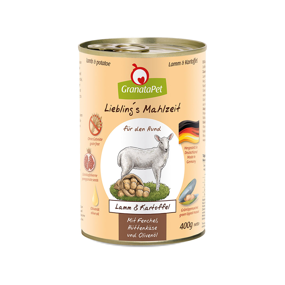 GranataPet Liebling’s Mahlzeit jehněčí a brambory, 400 g