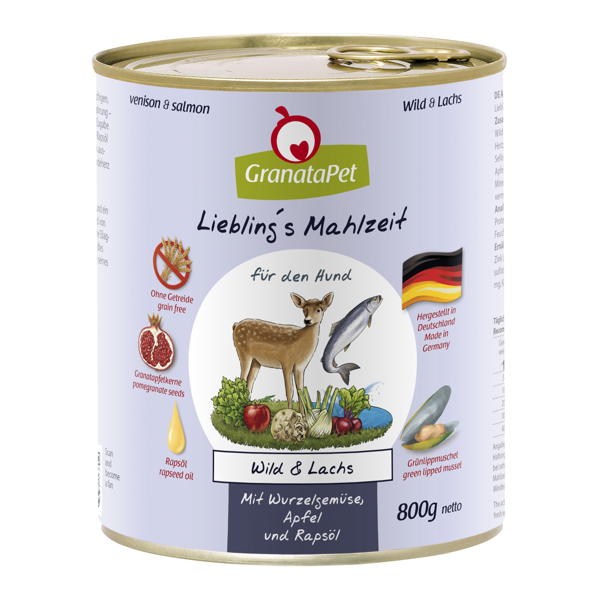 GranataPet Lieblingsmahlzeit zvěřina a losos
