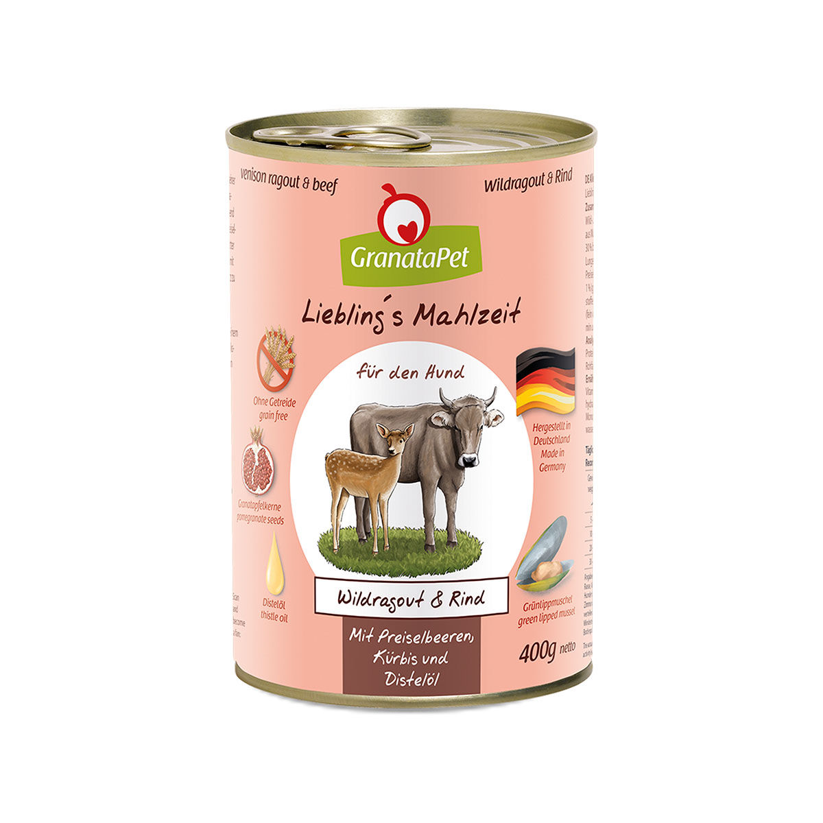 GranataPet Lieblingsmahlzeit ragú ze zvěřiny a hovězí