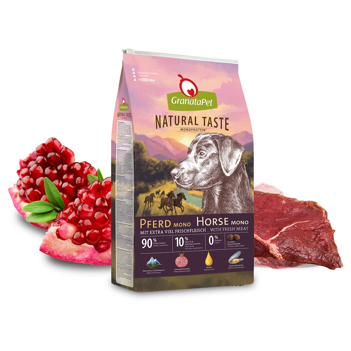 GranataPet Natural Taste kůň mono