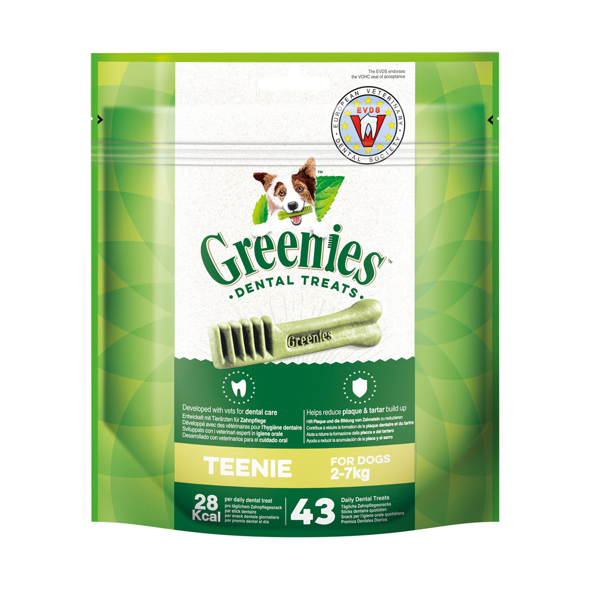 Greenies Teenie pamlsky pro péči o zuby pro psy od 2 do 7 kg
