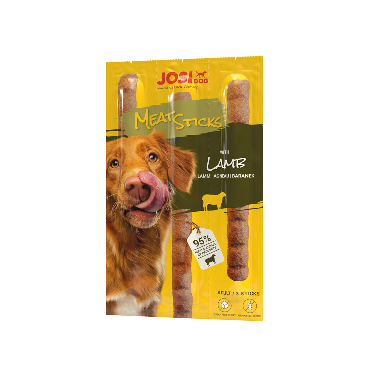 JosiDog Masové Tyčinky Jehněčí