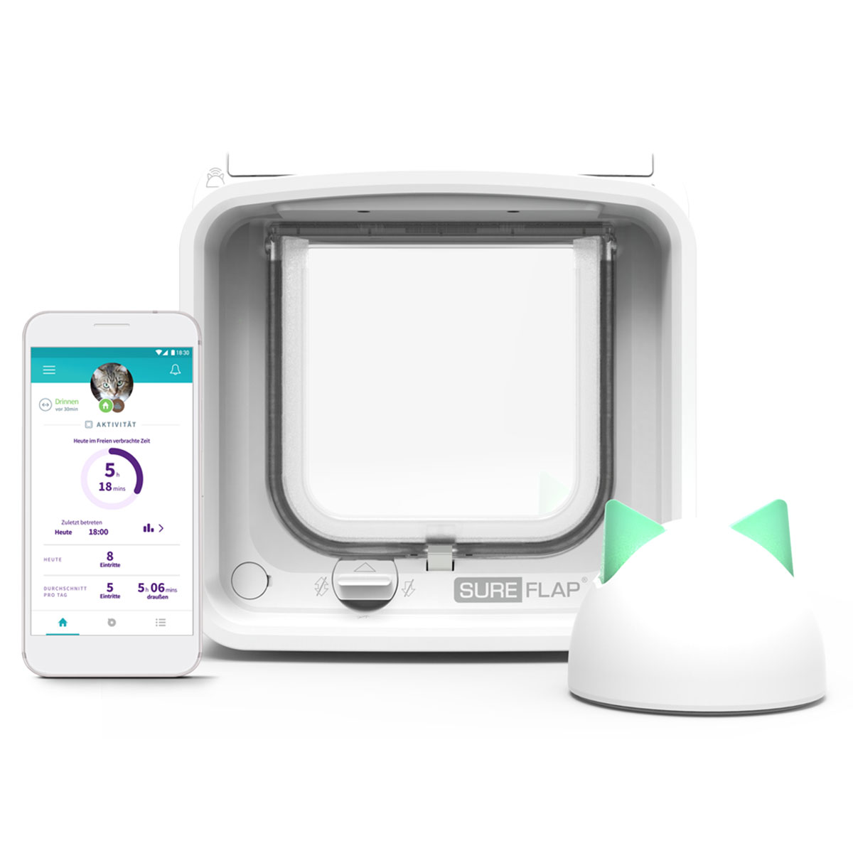 SureFlap dvířka pro kočky s mikročipem Connect + Hub