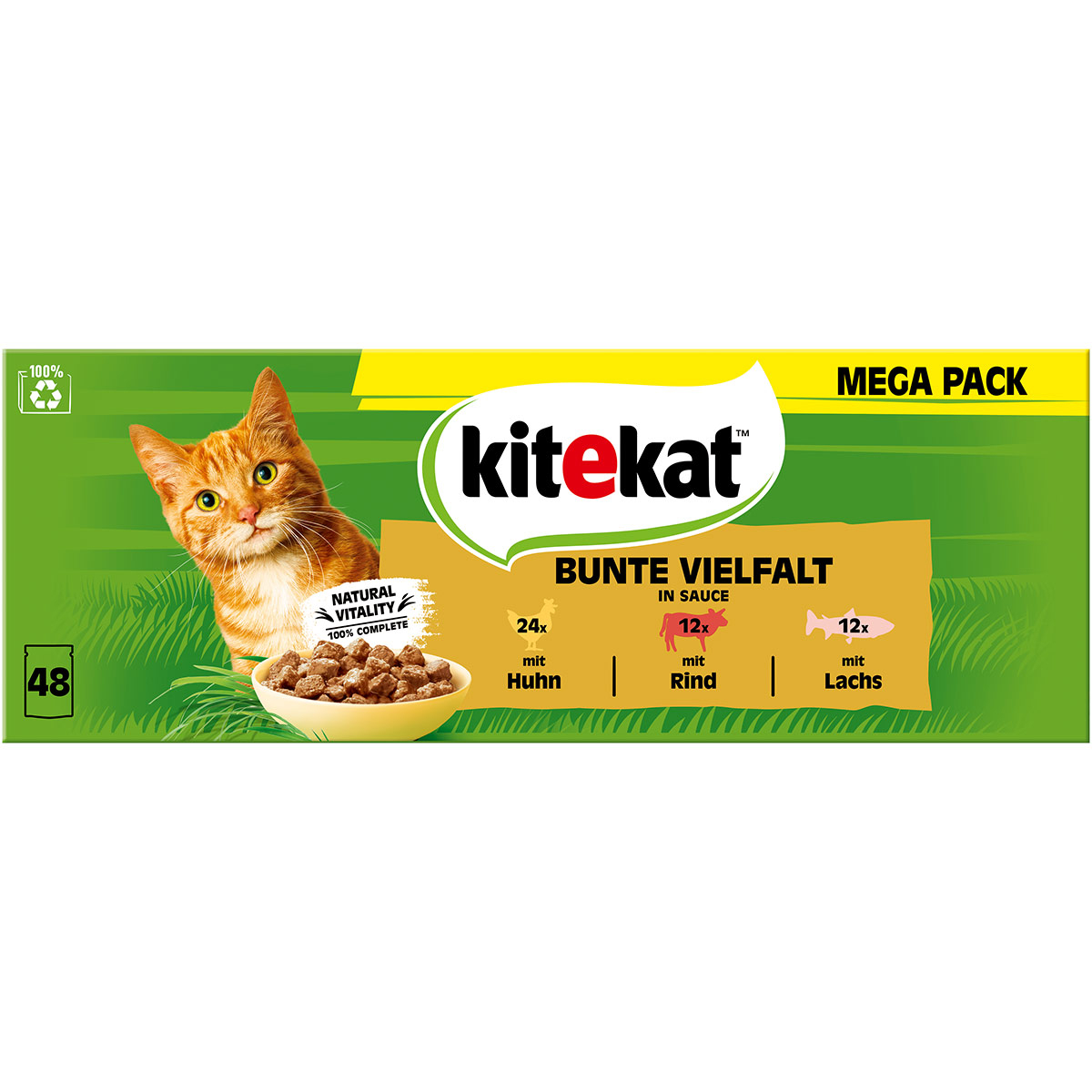Kitekat multipack Bunte Vielfalt v omáčce 48 × 85 g