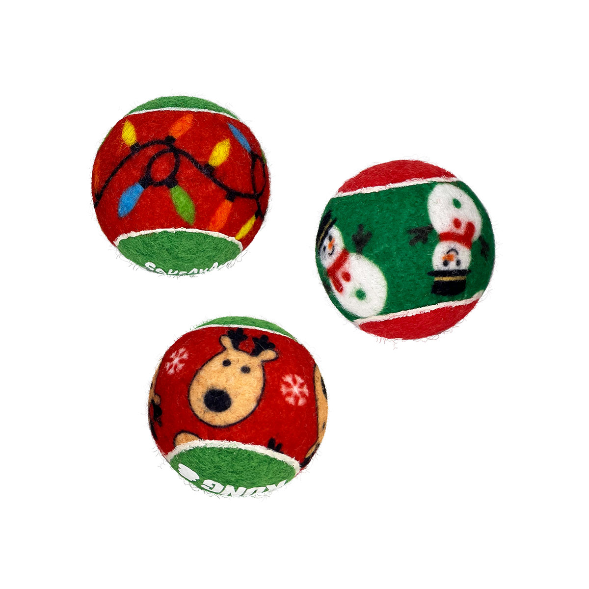 KONG Holiday hračka pro psy SqueakAir® míčky 6 ks M
