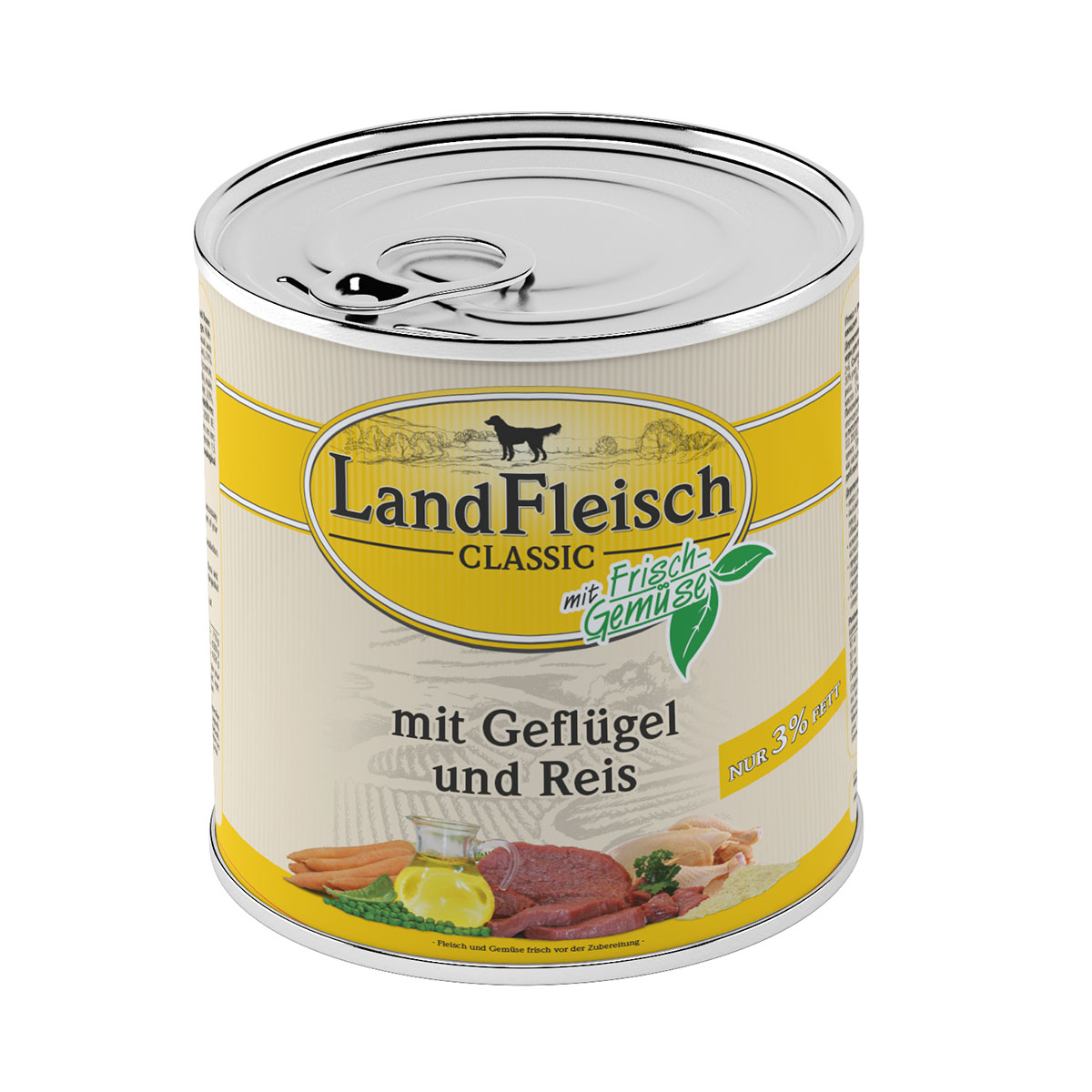 Landfleisch Dog Pur s drůbežím masem a rýží, extra dietní