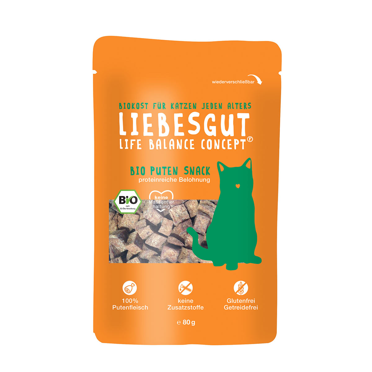 Liebesgut Bio Bits krůtí kousky, 80 g