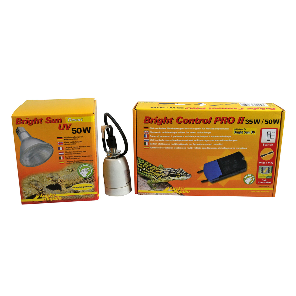 Lucky Reptile Bright Sun UV 50 W, kompletní sada