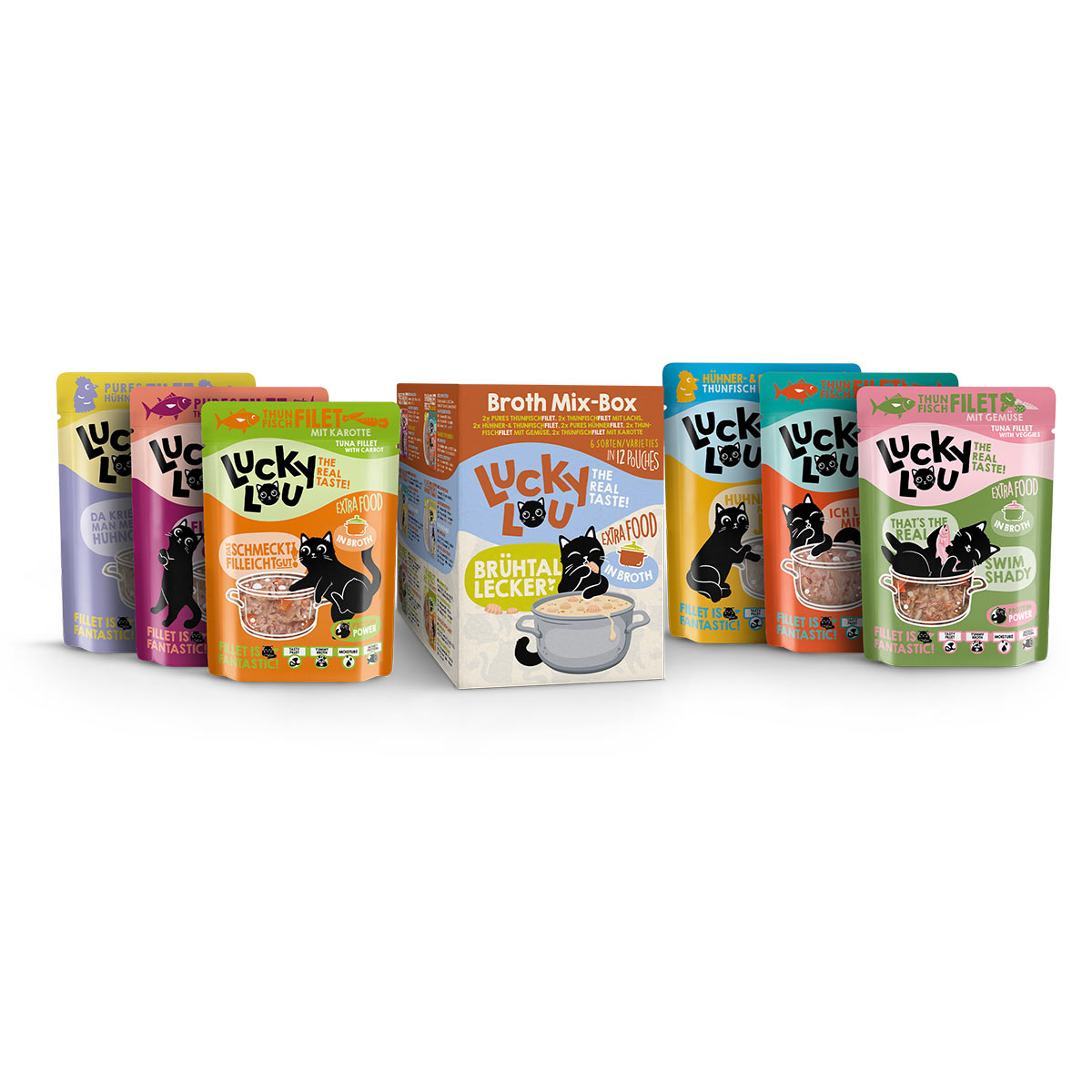 Lucky Lou Extra Food Broth Mix-Box 12x70 g