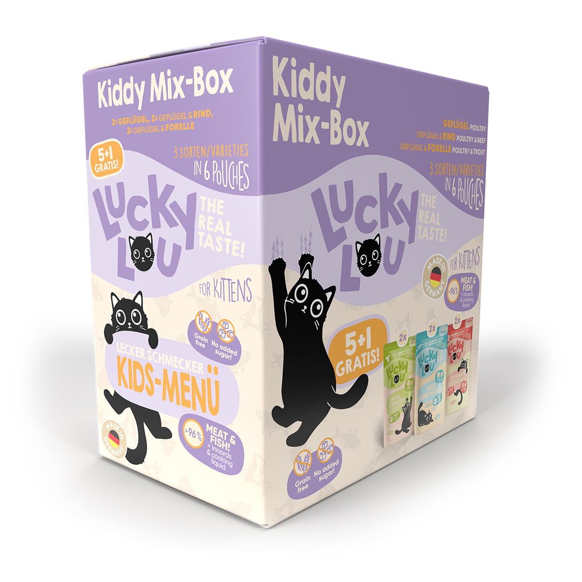 Lucky Lou Lifestage Kitten multipack 5+1 6 × 125 g