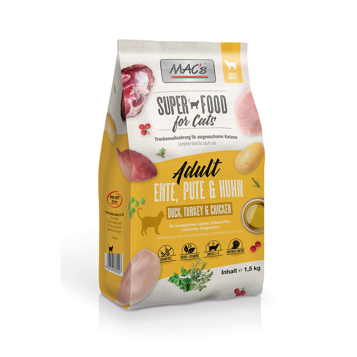 MAC's Cat Adult kachna, krůta a kuře