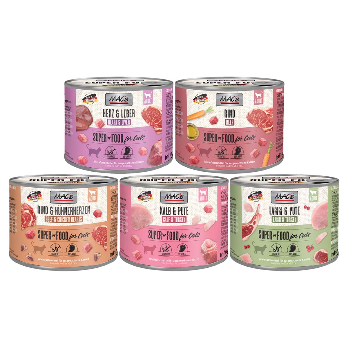 MAC'S Cat, 60 × 200 g, variace chutí masa 1