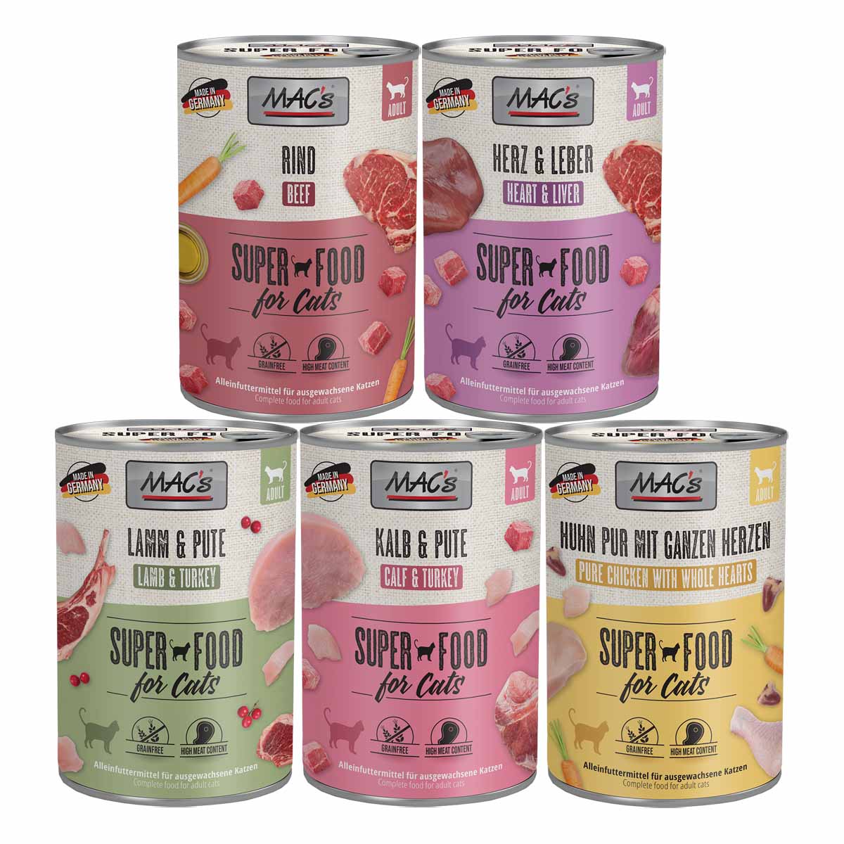 MAC’S Cat, 60 × 400 g, variace chutí masa 1