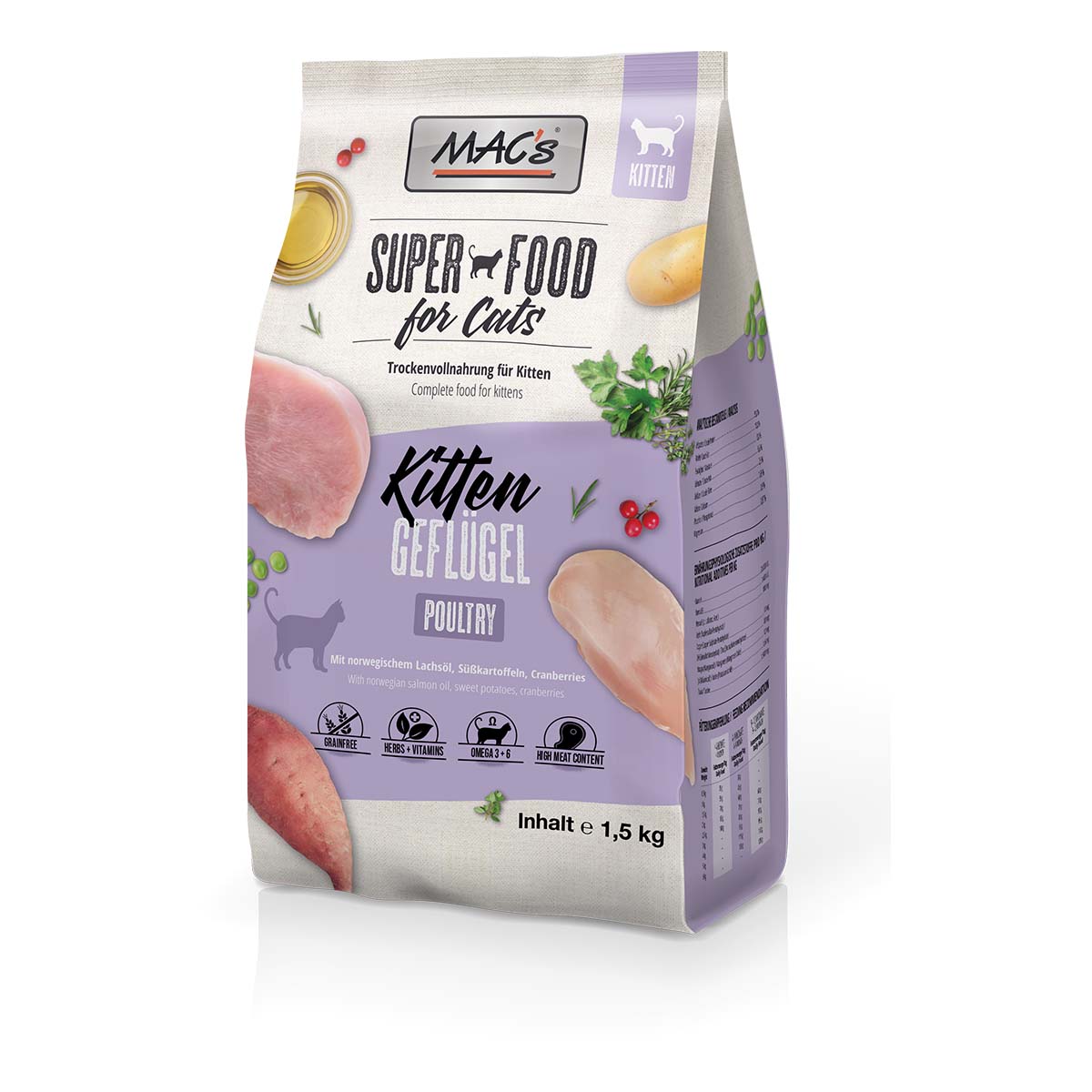 MAC's Cat konzerva pro koťata, drůbež