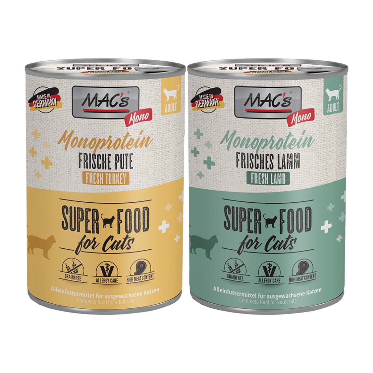 MAC’s Cat Sensitive 24× 400 g, variace chutí