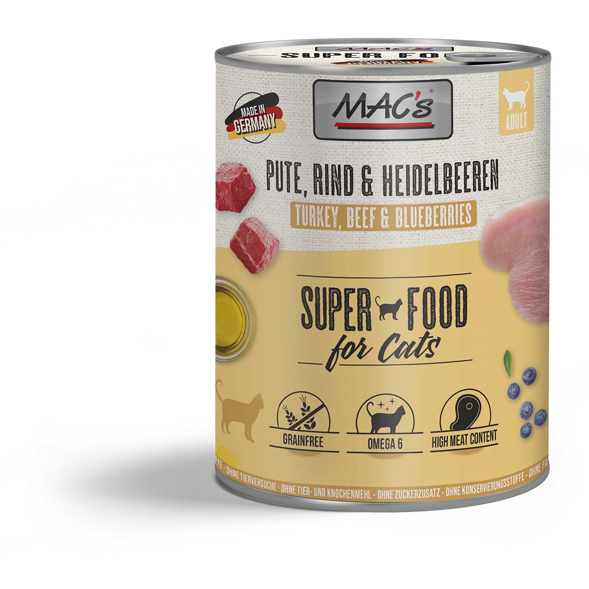 MAC's Cat s masovým menu – krůta, hovězí a borůvky