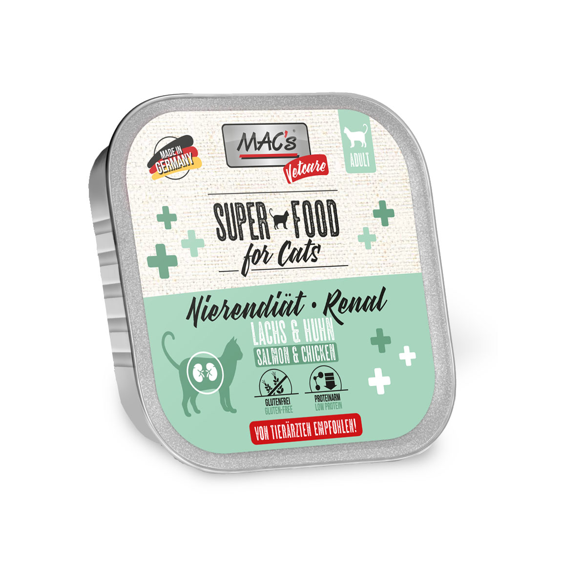 MAC's CAT Vetcare losos a kuře, ledvinová dieta