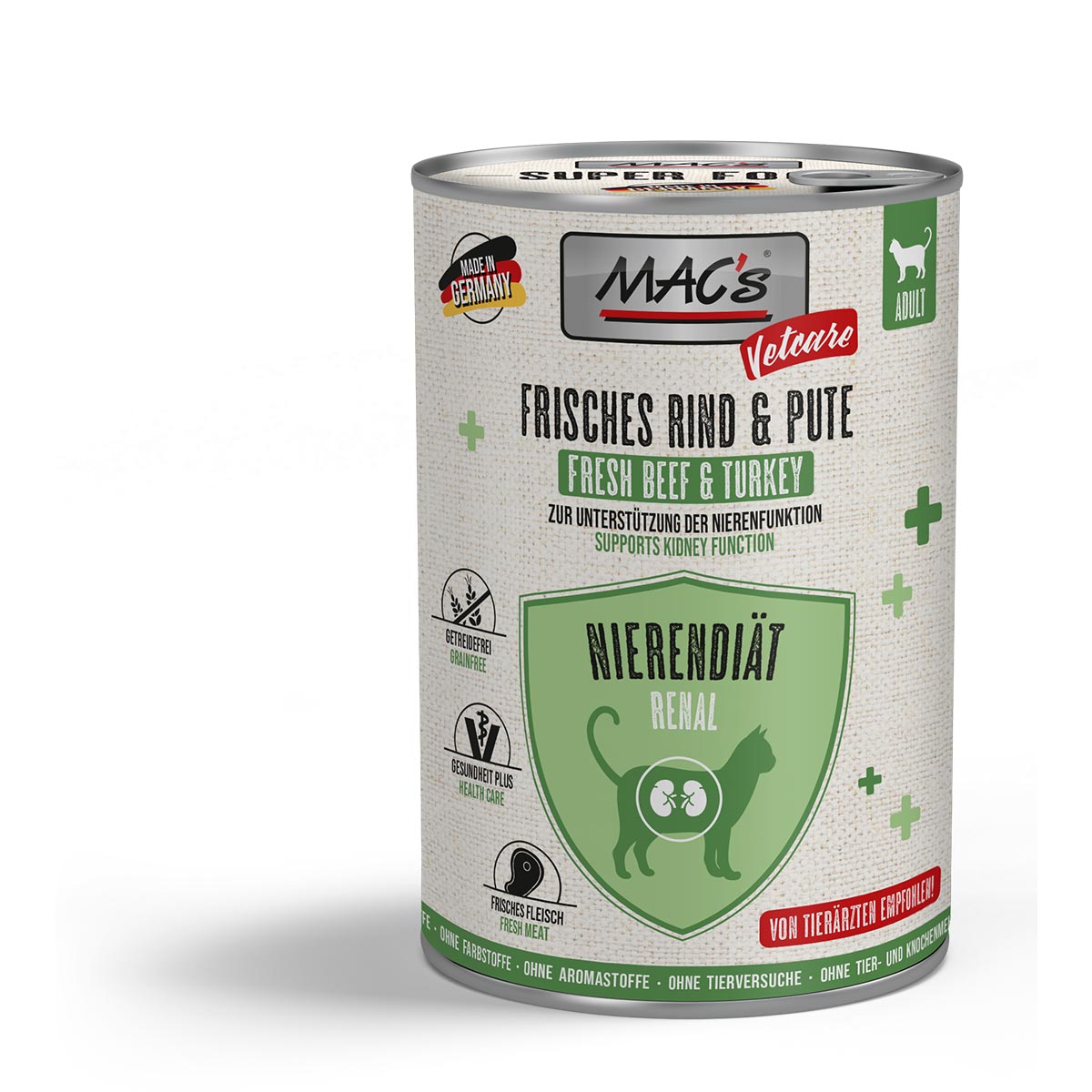 MAC's CAT Vetcare ledvinová dieta Hovězí &amp; Krůtí