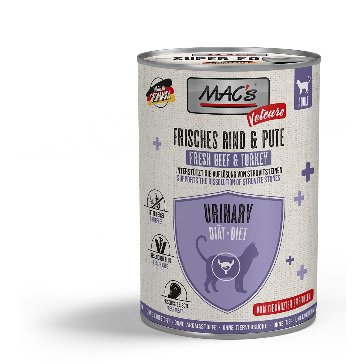 MAC's CAT Vetcare Urinary hovězí &amp; krůtí