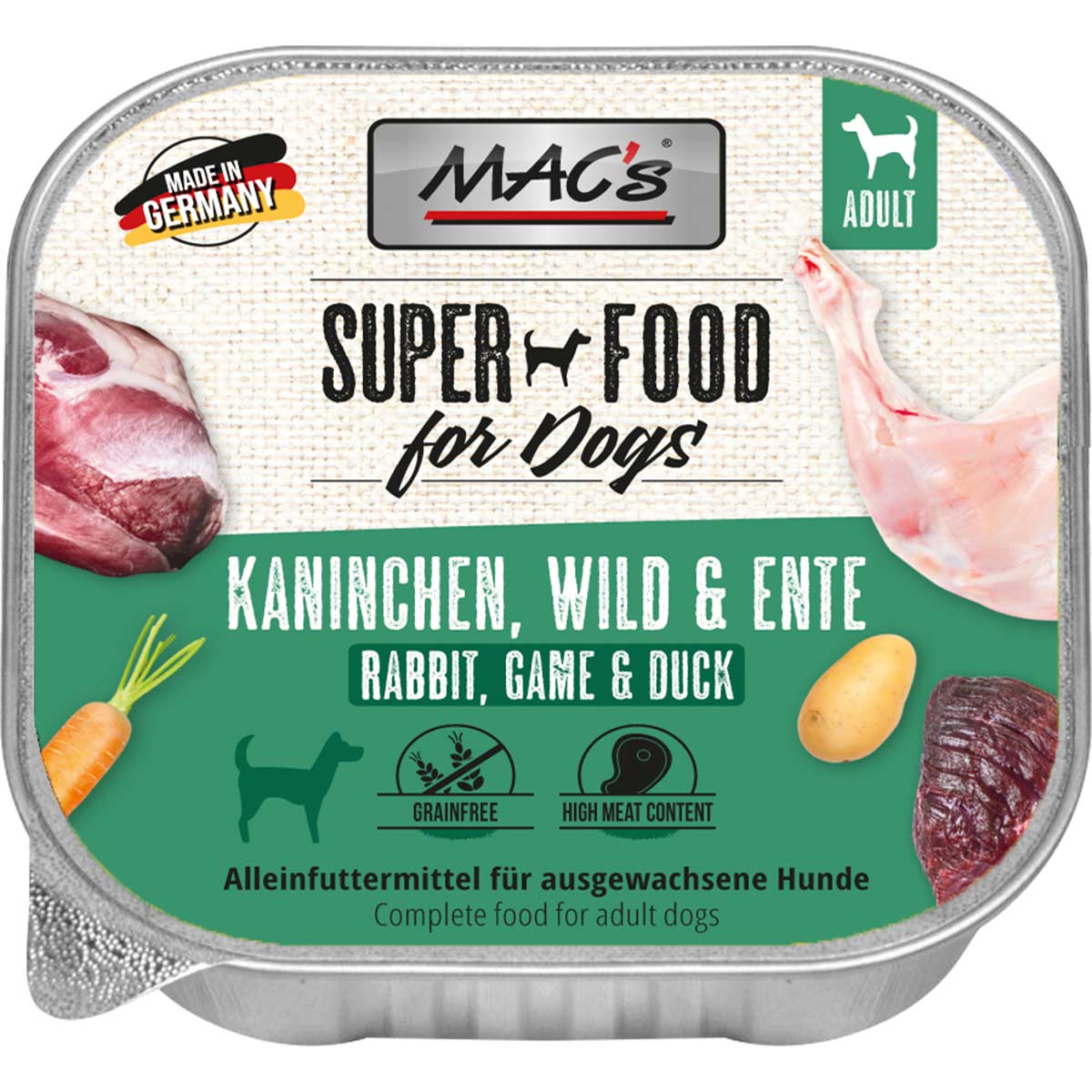 MAC's Dog králík, zvěřina a kachna
