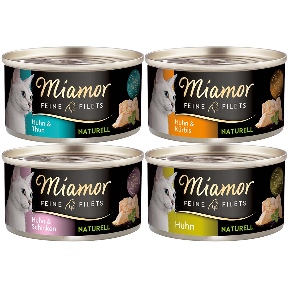 Miamor Feine Filets, variace chutí, 96× 80 g
