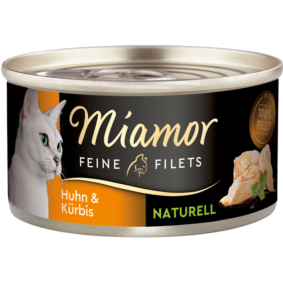 miamor feine filets naturelle huhn und kurbis 80g