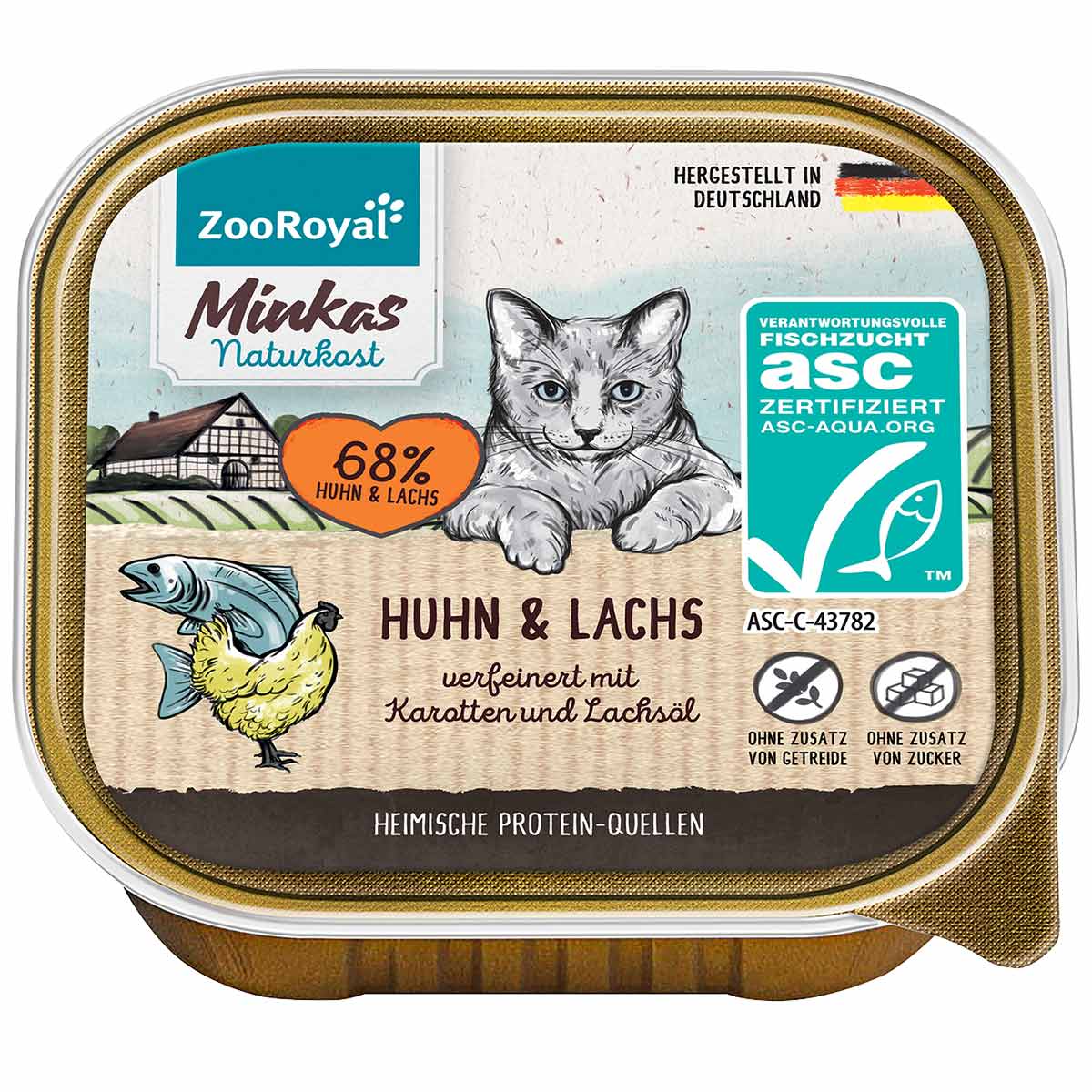 ZooRoyal Minkas kuře &amp; ASC losos s mrkví