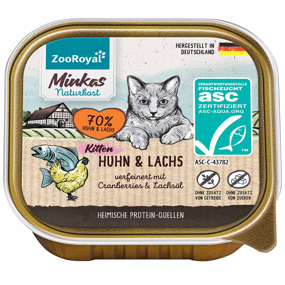 ZooRoyal Minkas Kitten kuře &amp; ASC losos