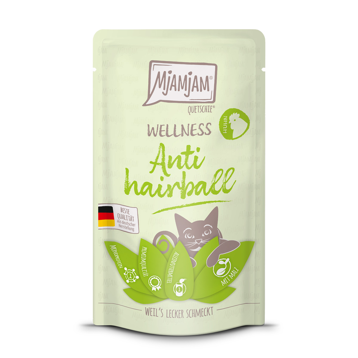 MjAMjAM Quetschie Wellness Anti Hairball Kuře