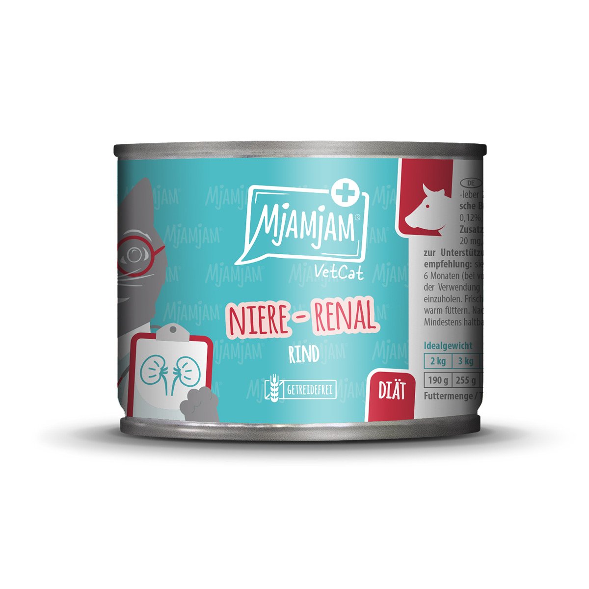 MjAMjAM VetCat Dieta Ledviny Renal Hovězí