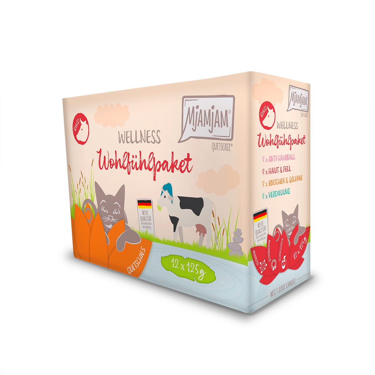 MjAMjAM Wellness Wohlfühlpaket Hovězí 12x125 g