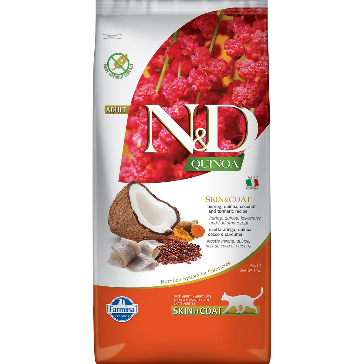N&D Cat Quinoa Skin & Coat Herring