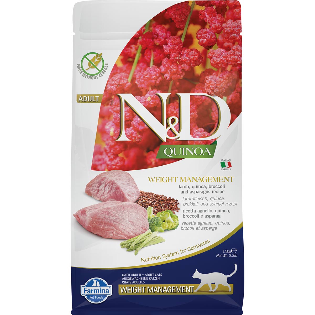 nd cat quinoa weight management lamb 5kg60accc3721211