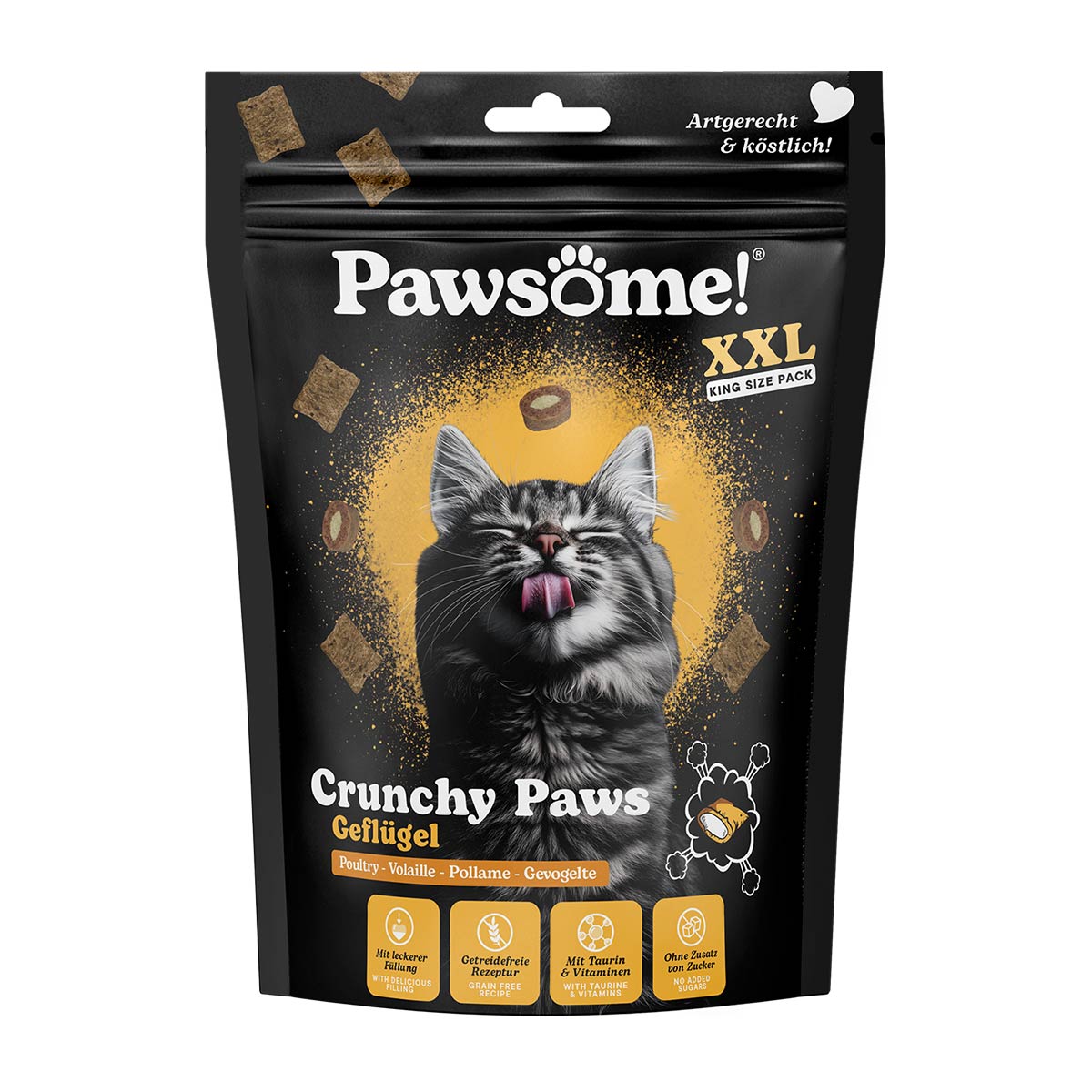 Pawsome crunchy paws drůbeží xxl 150 g