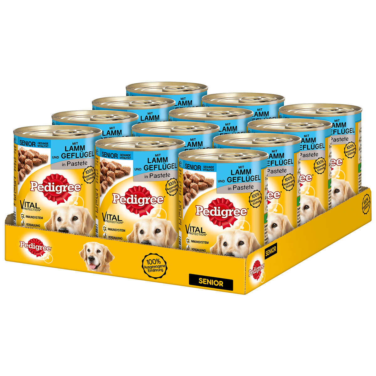 Pedigree Senior s jehněčím a drůbežím masem v paštice
