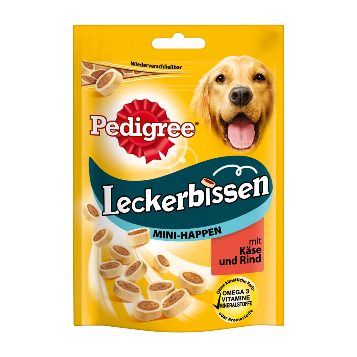 Pedigree Leckerbissen Mini-Happen se sýrem a hovězím masem, 140 g