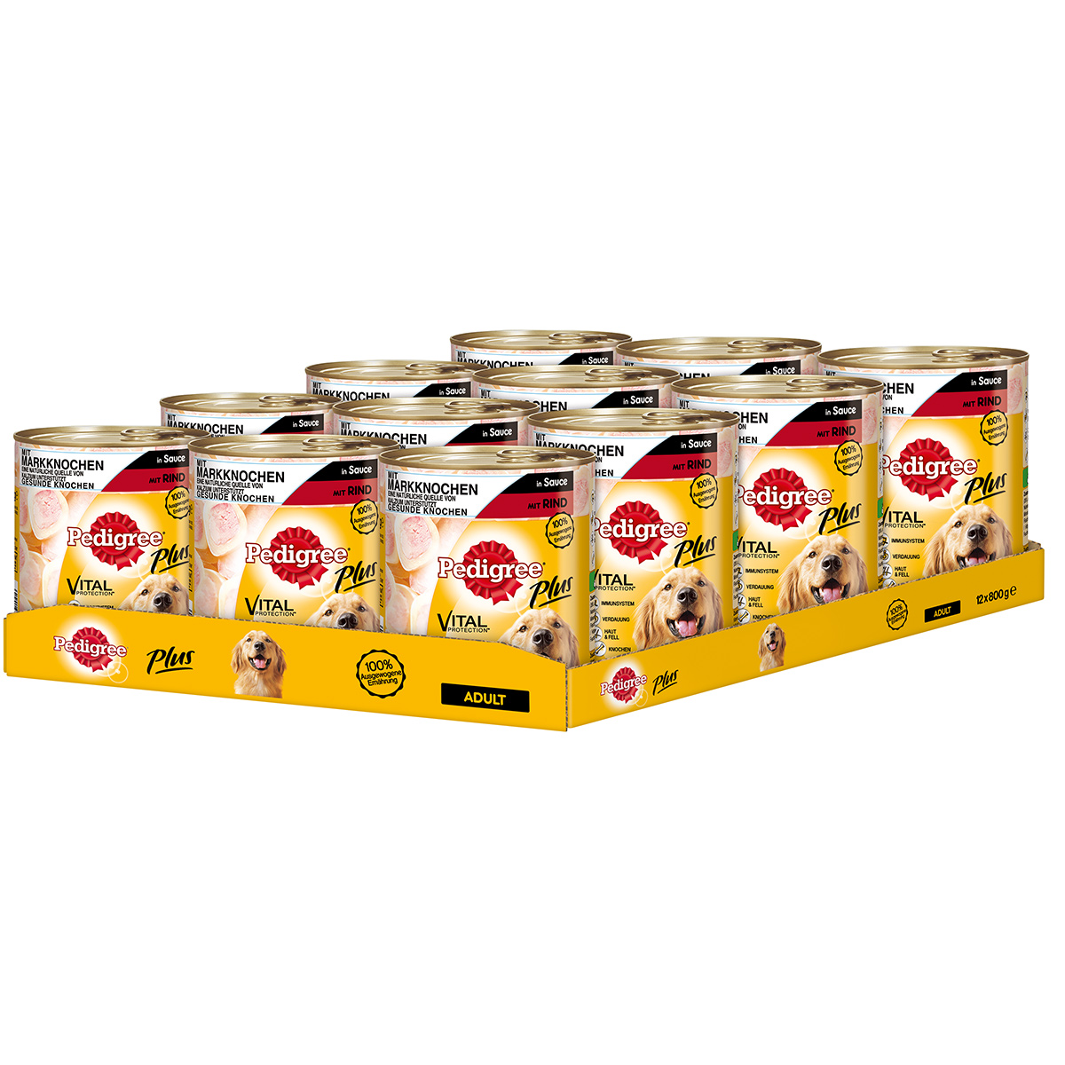 Pedigree Plus s morkovou kostí a hovězím masem v omáčce
