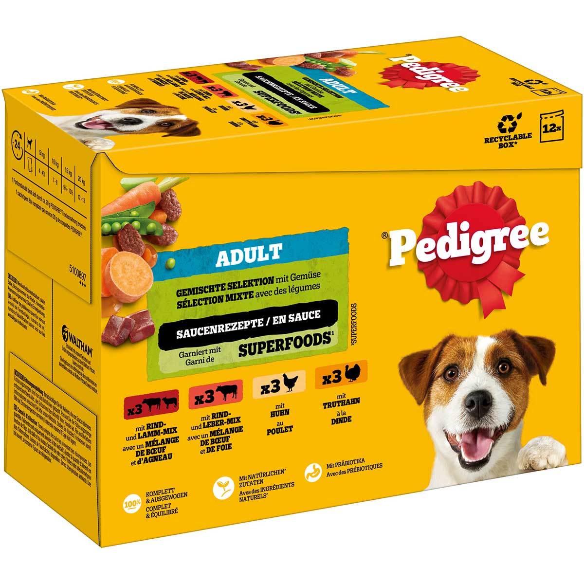 Pedigree adult smíšený výběr v omáčce
