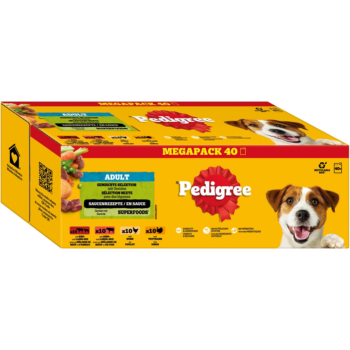 Pedigree adult smíšený výběr v omáčce 40x100 g