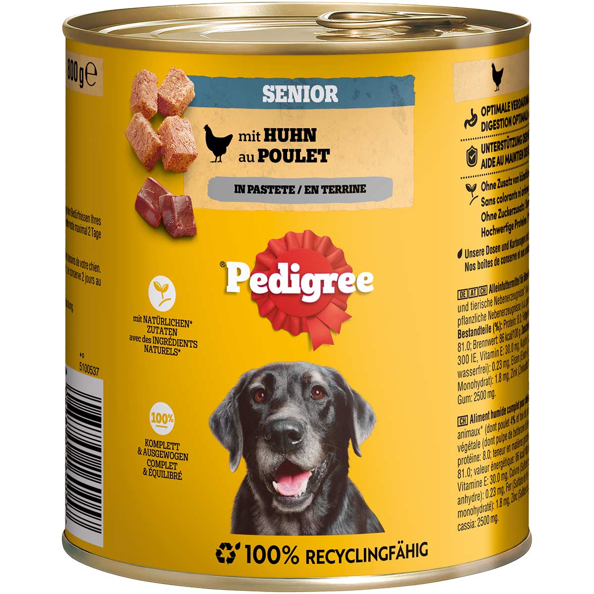 Pedigree senior kuře paštika