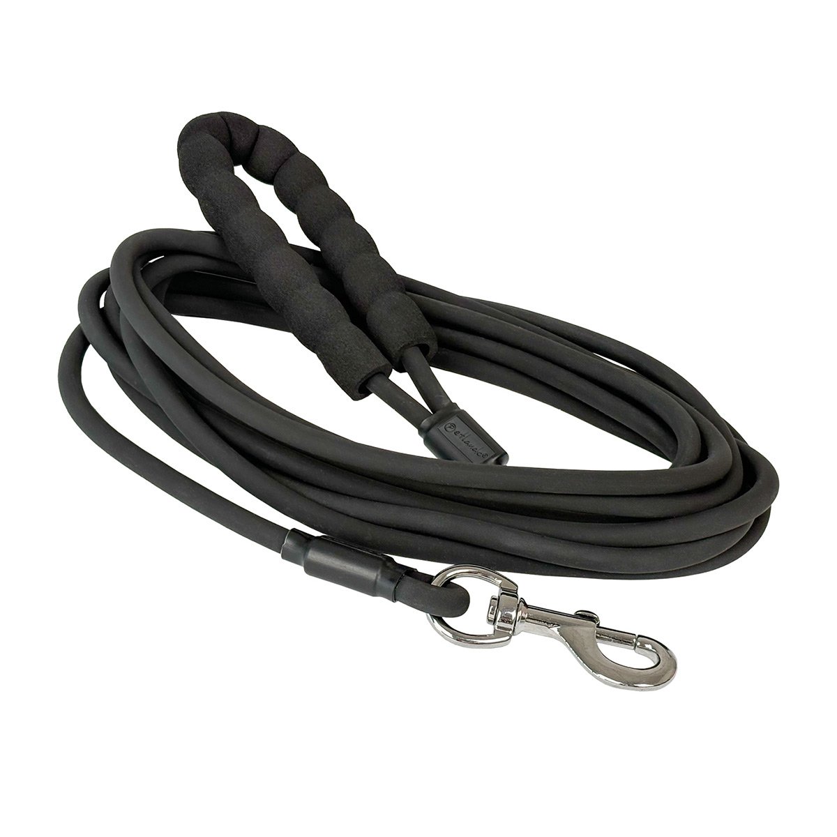 Petlando Trekking vodítko kulaté s rukojetí černé