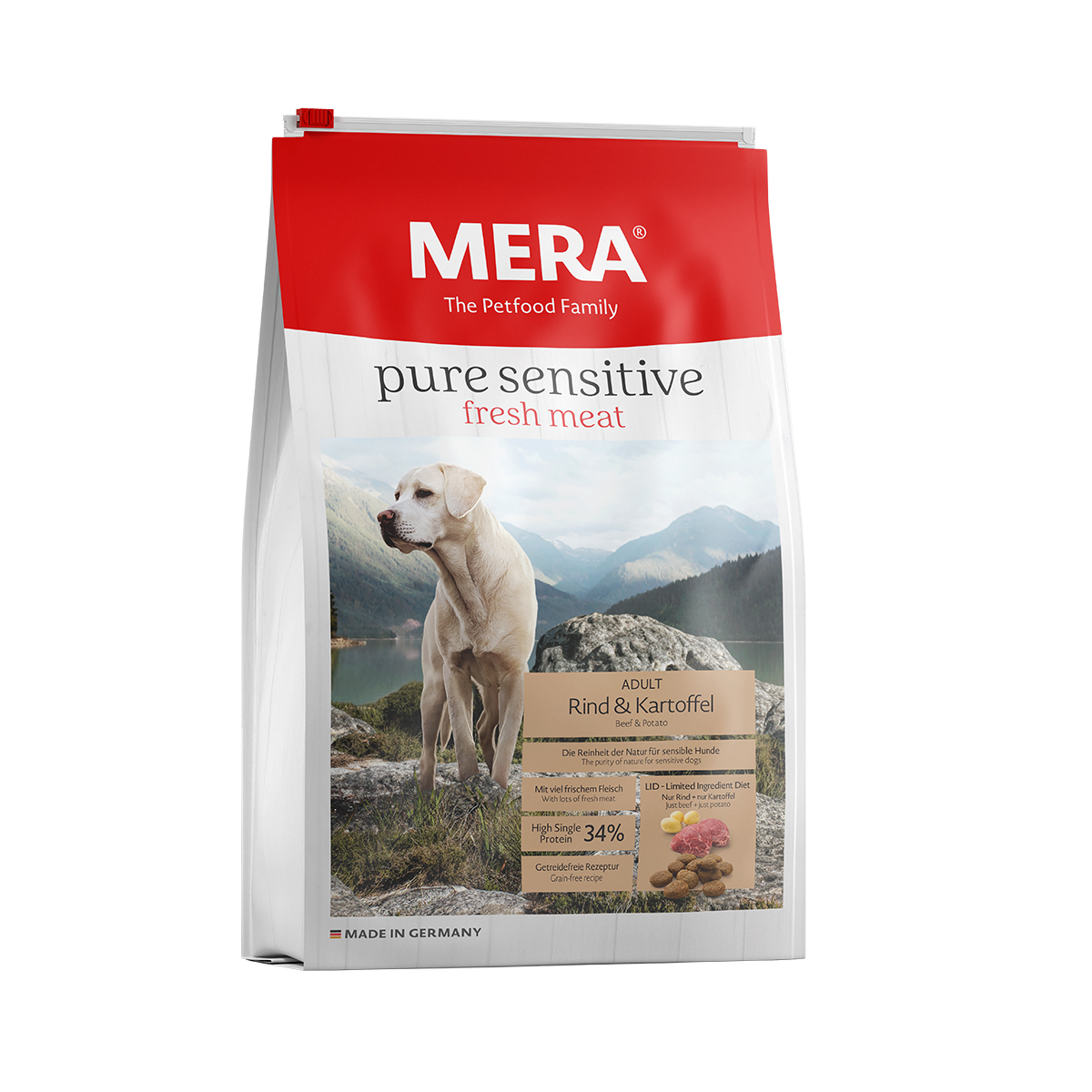 MERA pure sensitive fresh meat High Protein hovězí maso a brambory